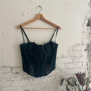 Dark Green UO Corset